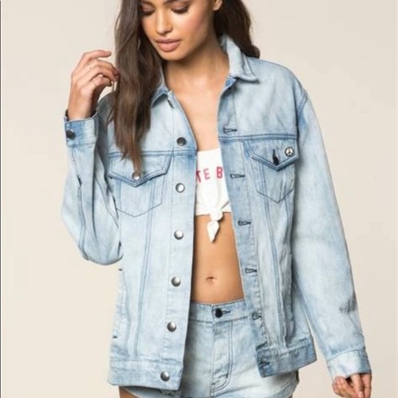 RARE SPIRITUAL GANGSTER Hamsa Graphic Denim Jacket - Picture 2 of 13